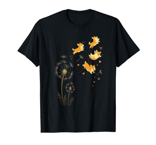 Dandelion Dog Lovers Corgis T-Shirt