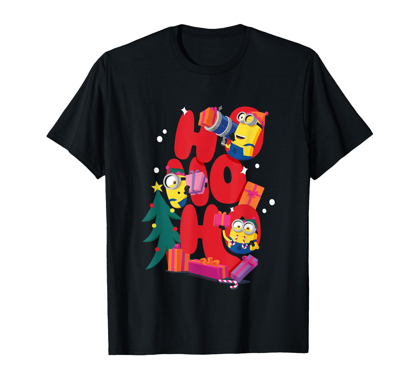Ho Ho Ho Minions Christmas Fun Cheer T-Shirt