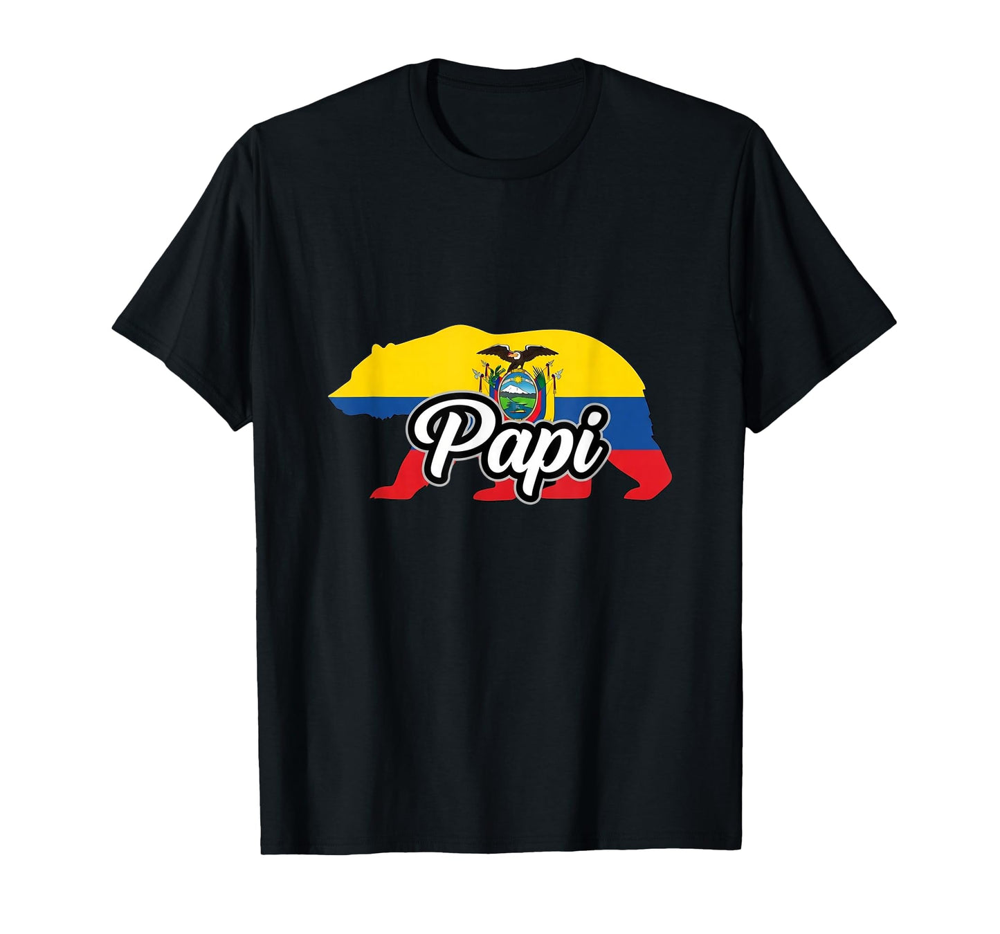 Ecuador Papi Flag Bear T-Shirt