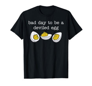 Retro Funny Thanksgiving Dinner Bad Day to Be a Deviled Egg T-Shirt