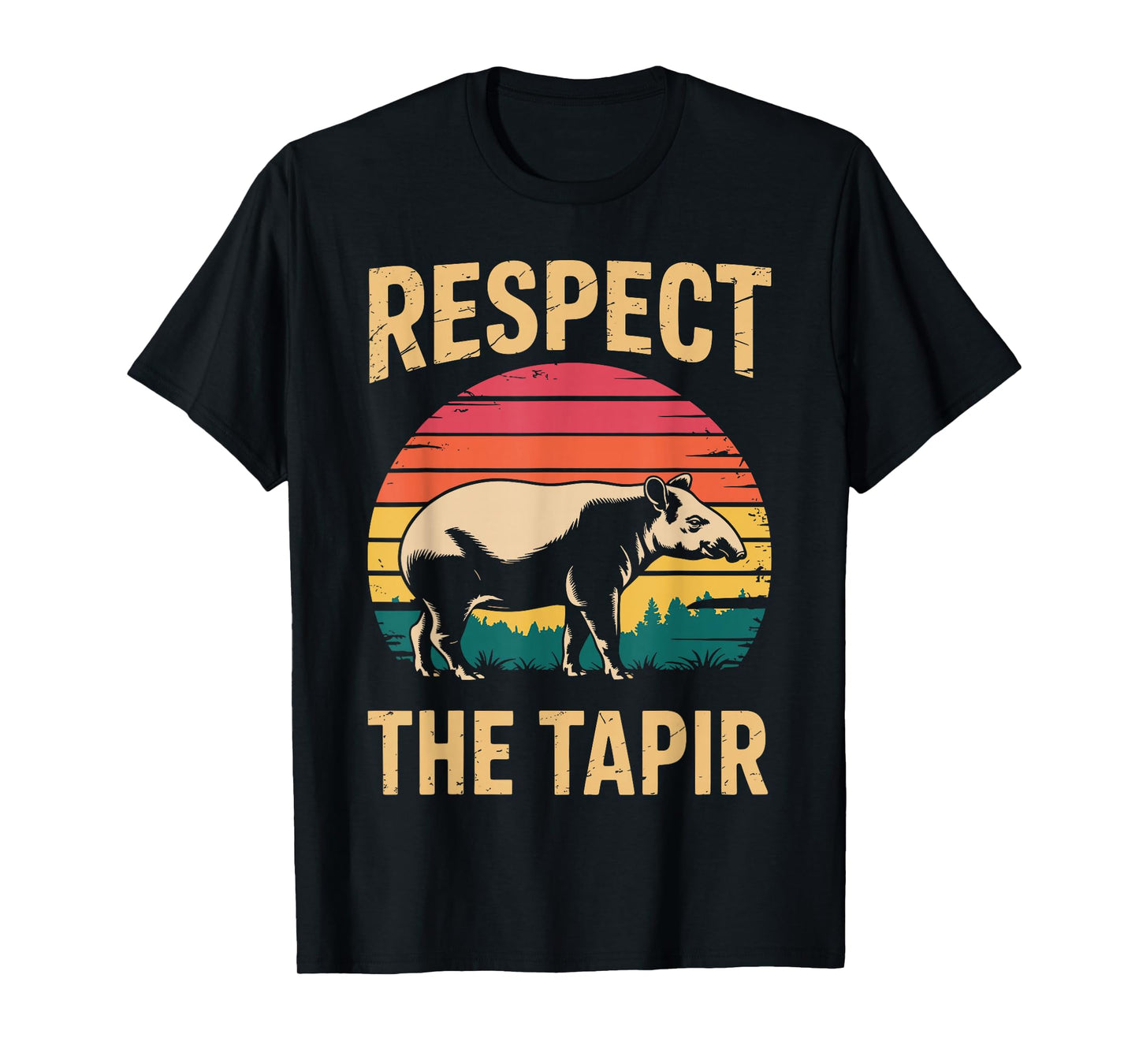 Funny Tapir Art for Men Women Zoo Animal Zookeeper Tapir T-Shirt