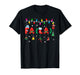 FA (LA) 8 Funny Christmas Lights Santa FA La Math Teacher T-Shirt
