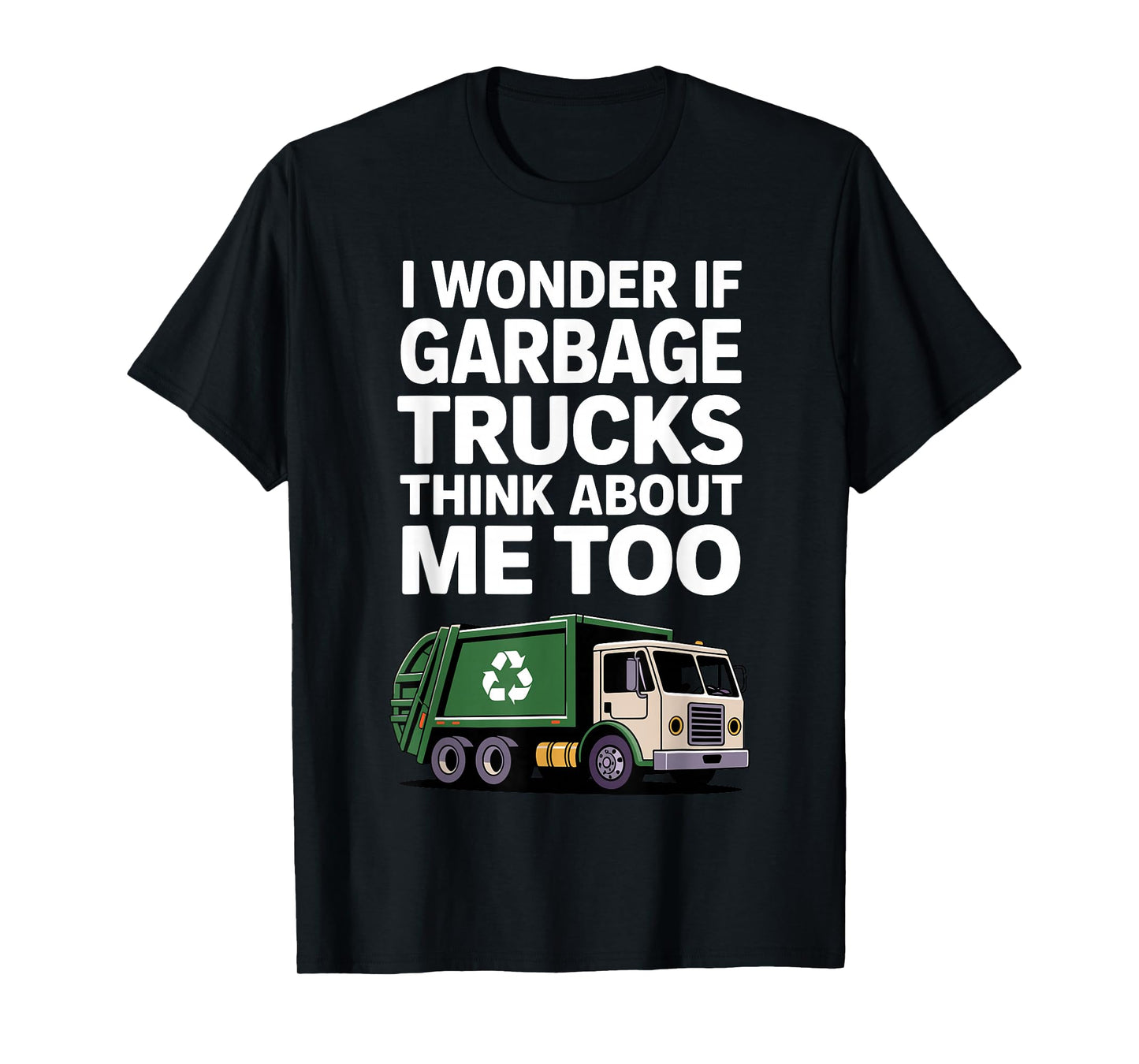 Garbage Truck Art for Men Women Kids Recycling Garbage Truck T-Shirt