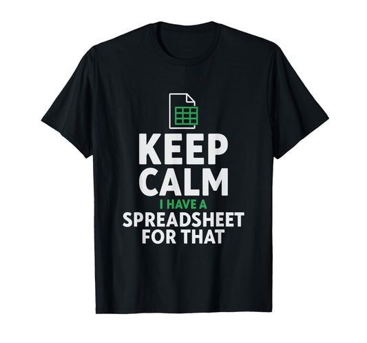 Funny Excel Spreadsheets Lover Gift | Accountant Men Women T T-Shirt