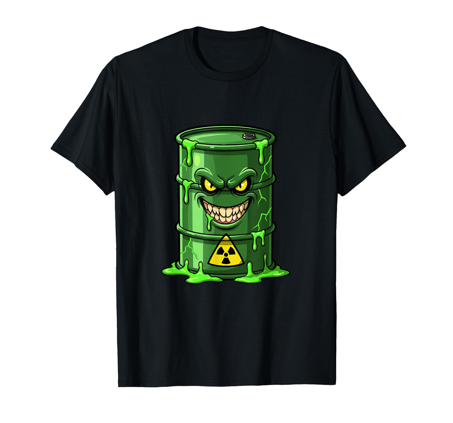 Evil Radioactive Toxic Barrel Nuclear Waste Slime T-Shirt