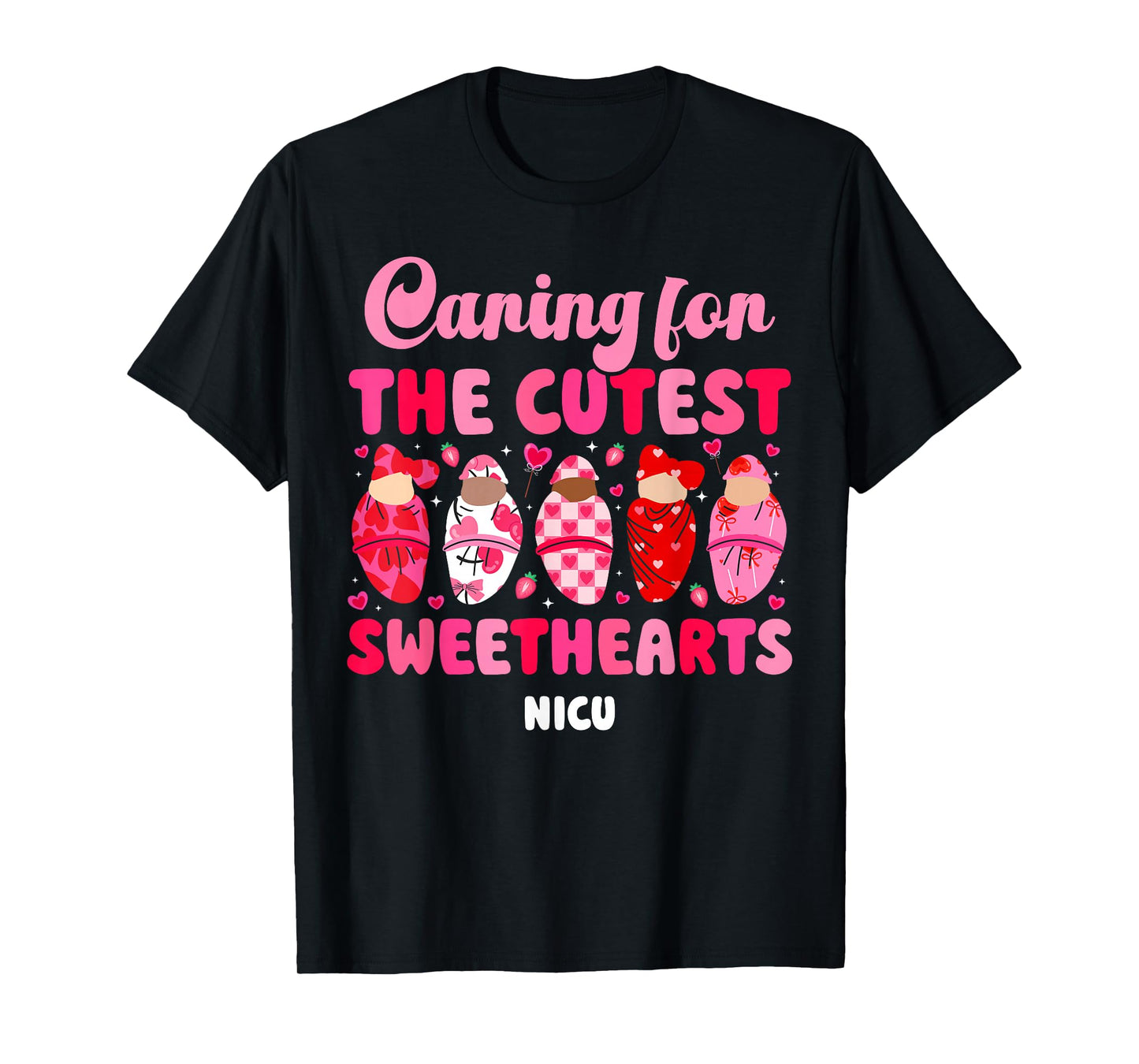 Valentine NICU Nurse Valentines Day Neonatal ICU Nurse T-Shirt