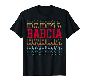 Babcia Funny Athletic Lettering Mother's Day Grandma T-Shirt