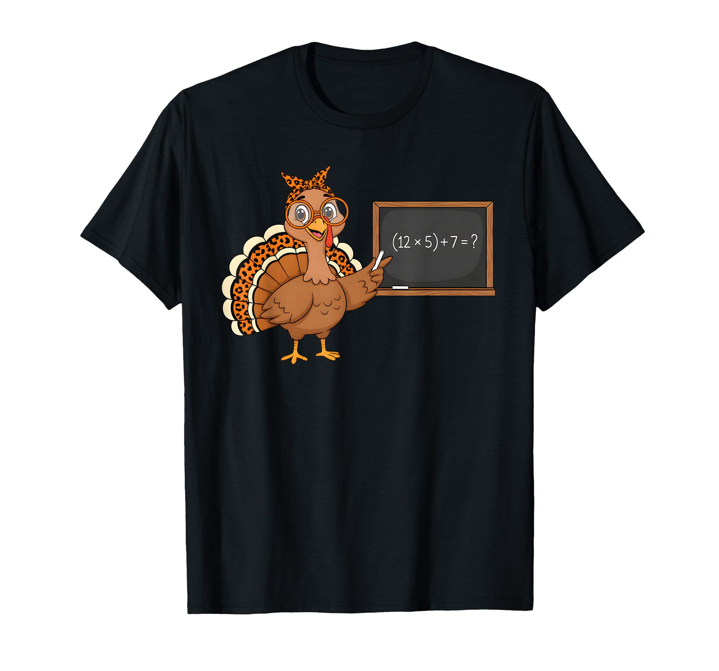 Six Seven 6 7 Meme Number 67 Turkey Thanksgiving Teacher T-Shirt