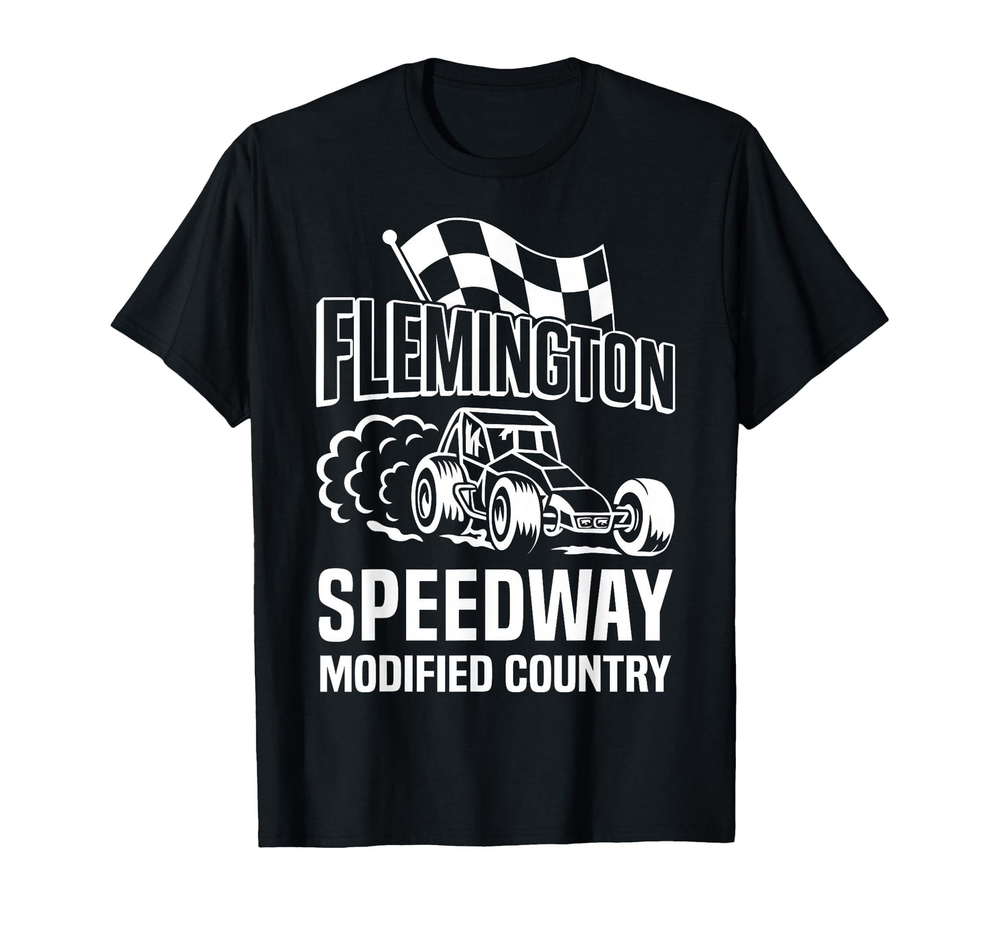 Retro 80's Flemington Speedway Modified Country USA T-Shirt