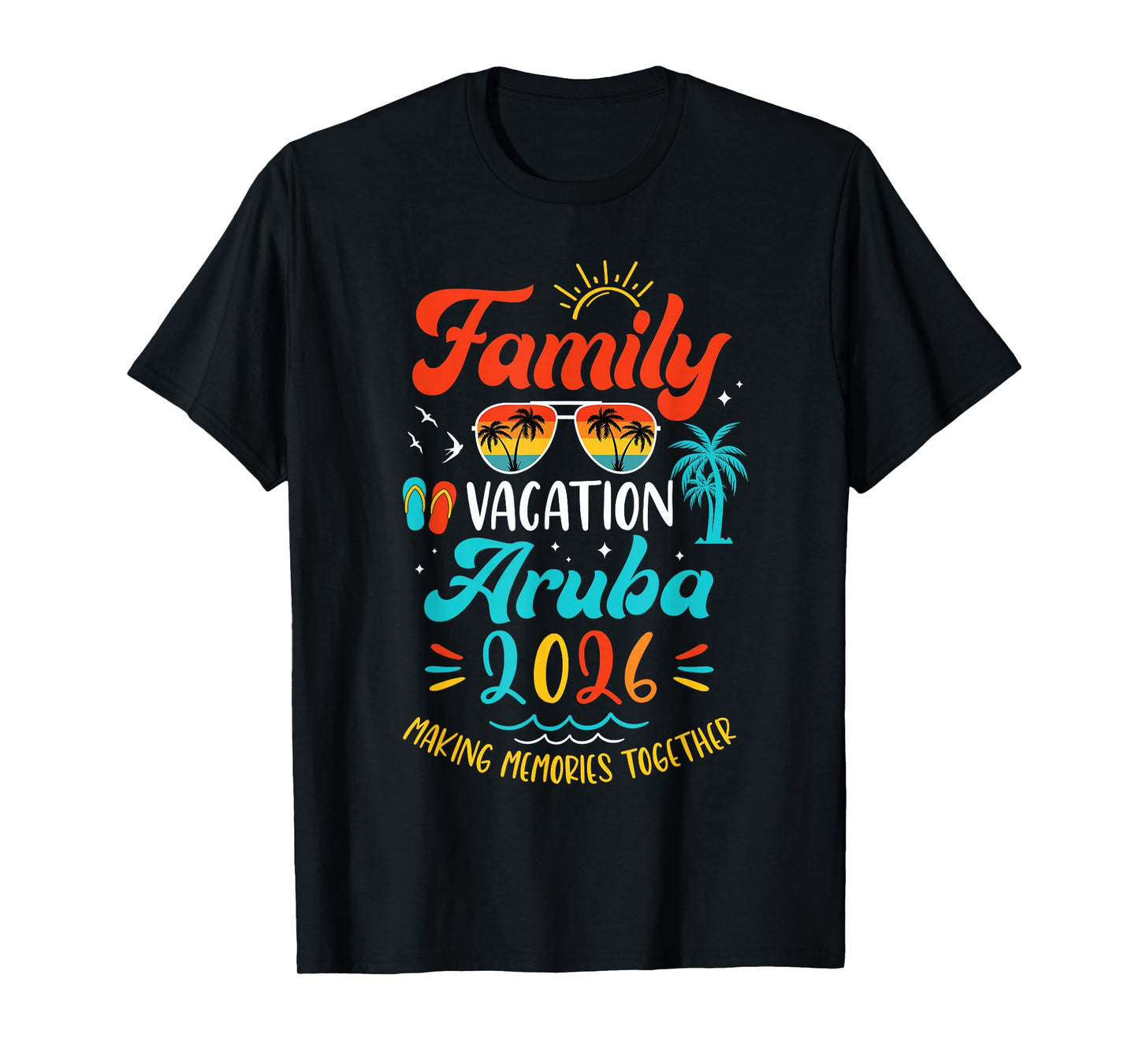 Family Vacation 2026 Aruba Matching Summer Vacation T-Shirt