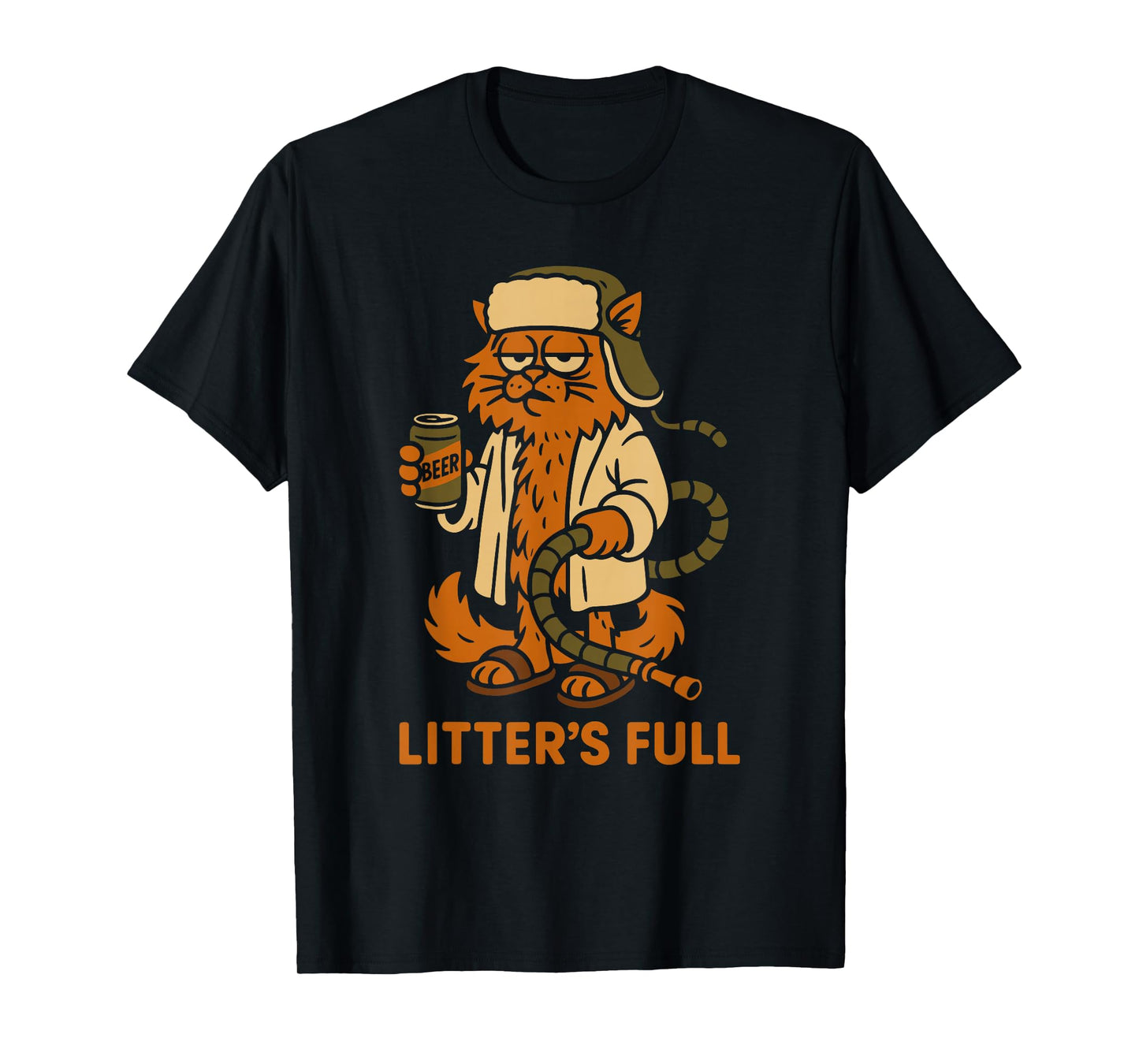 Litter’s Full Funny Cat Lovers Christmas Xmas T-Shirt