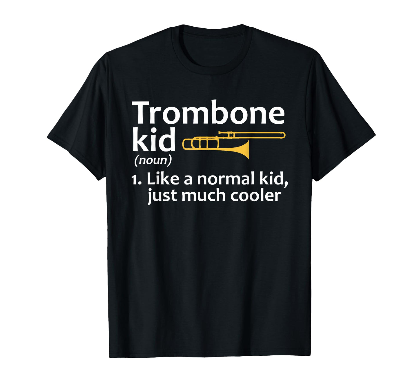 Trombone Art for Kids Boys Girls Instrument Trombone Player T-Shirt
