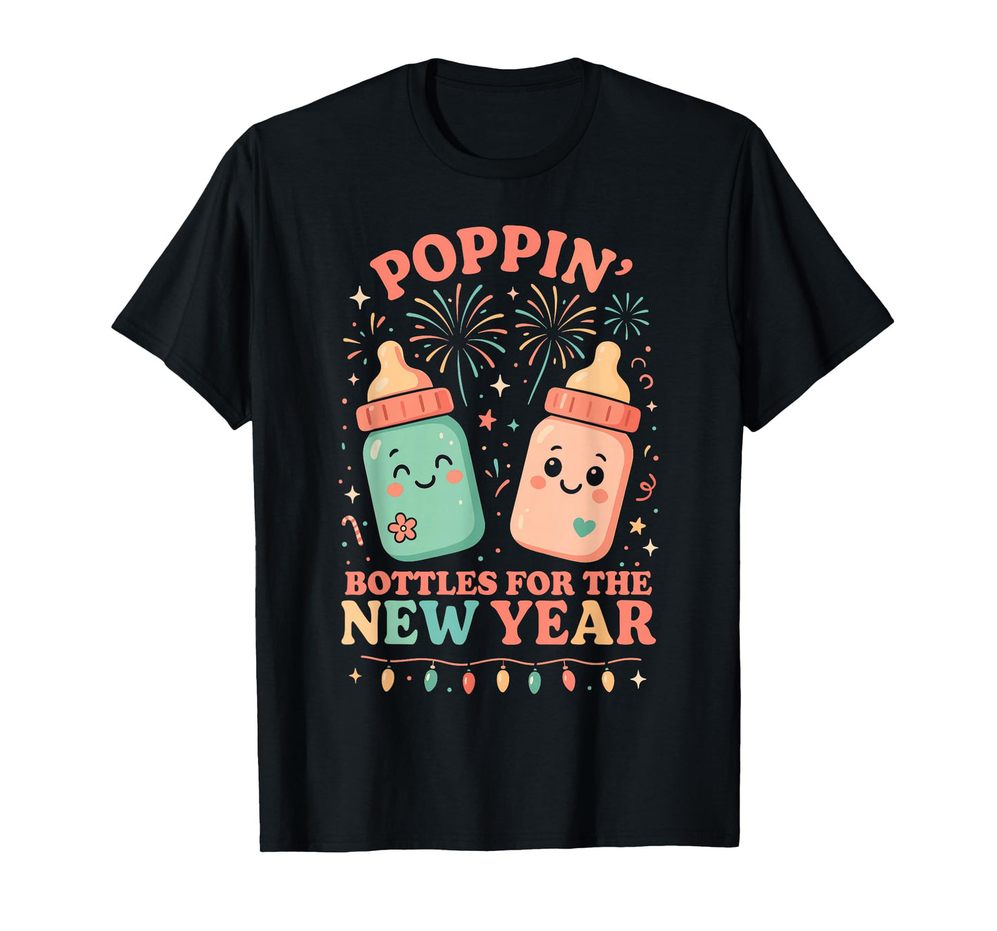 New Years Shirt, Nurse Popping Bottles for The New Year T-Shirt