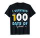 I Survived 100 Days of School Teachers Students 100th Day T-Shirt