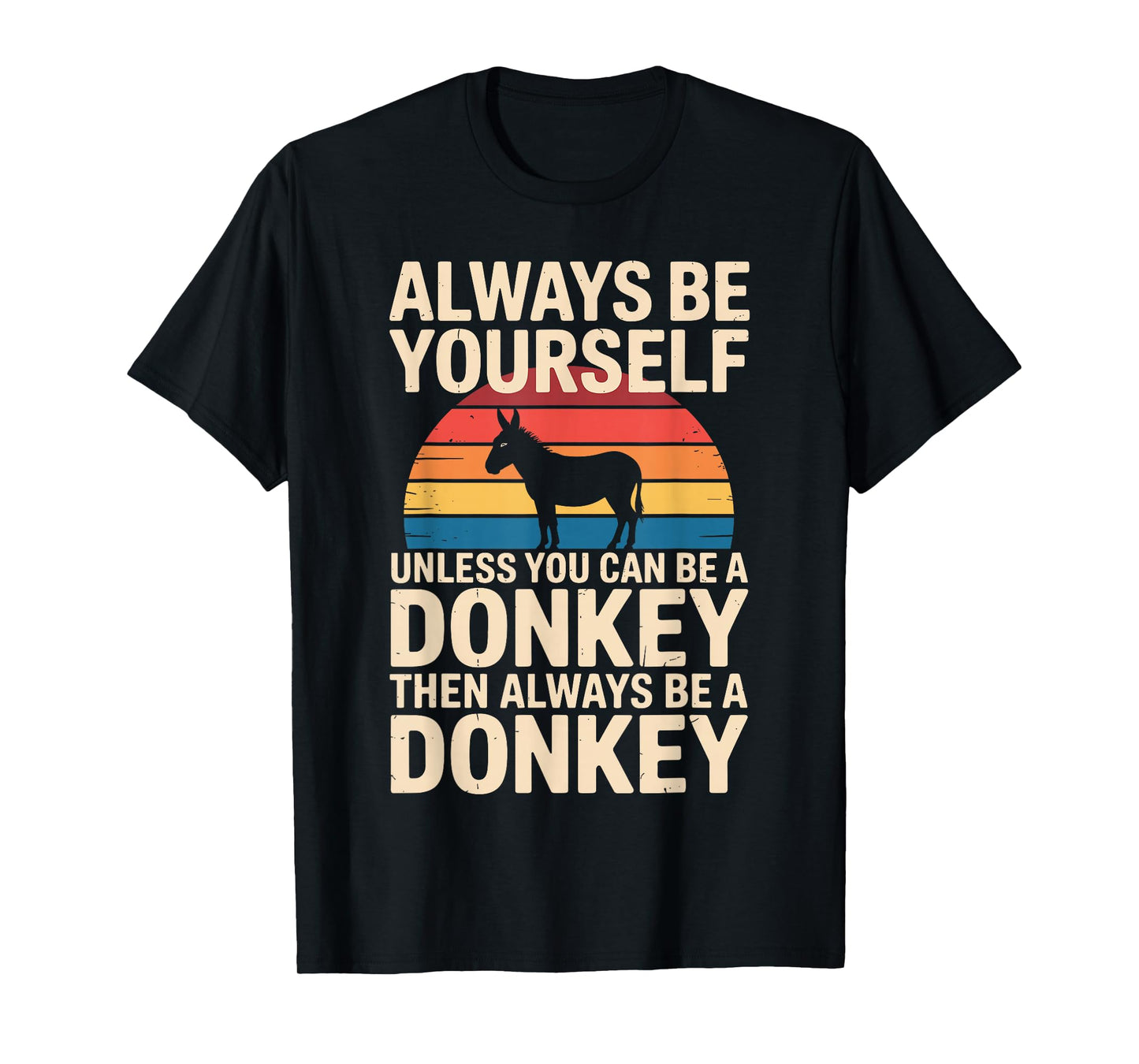 Cute Donkey Art for Men Women Kid Safari Animal Donkey Lover T-Shirt