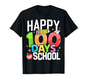 Happy 100 Days of School Teacher 100th Day of School Kids T-Shirt