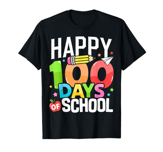 Happy 100 Days of School Teacher 100th Day of School Kids T-Shirt