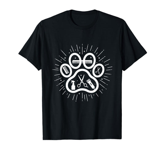 Funny Dog Grooming Pet Stylist Dog Groomer T-Shirt