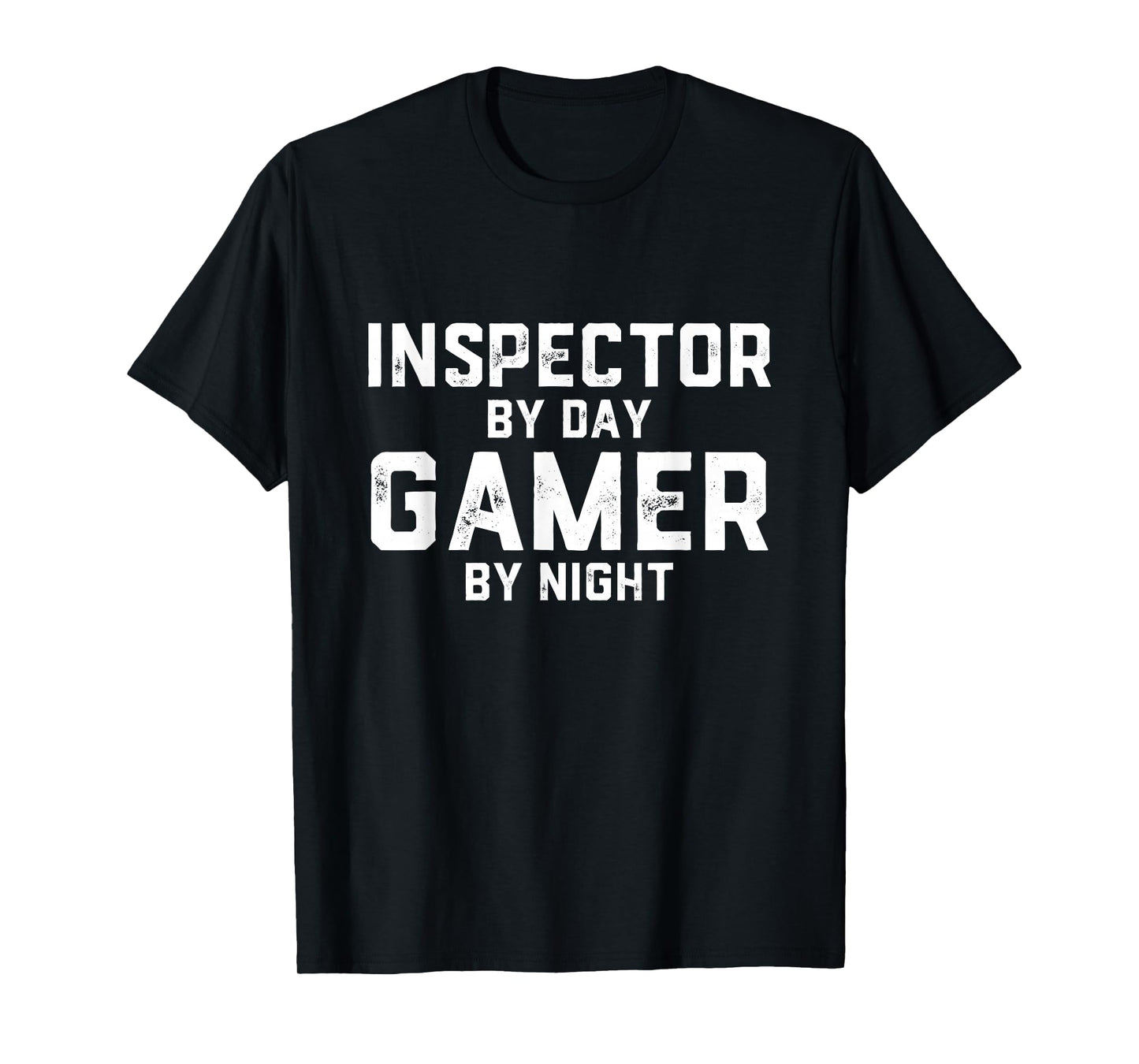 Inspector by Day Gamer by Night Home or Food Inspector Gear T-Shirt