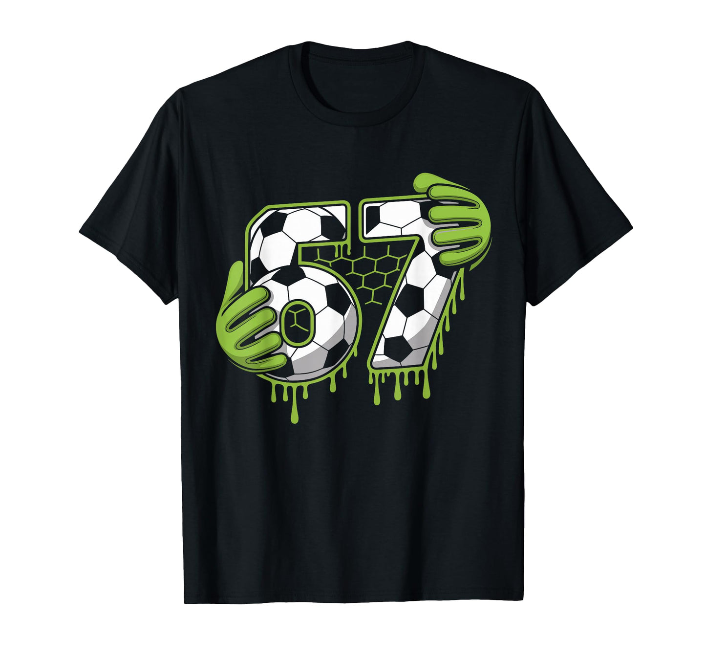 Soccer 67 Six Seven Alpha Slang 6 7 Meme Kids Teachers Boys T-Shirt