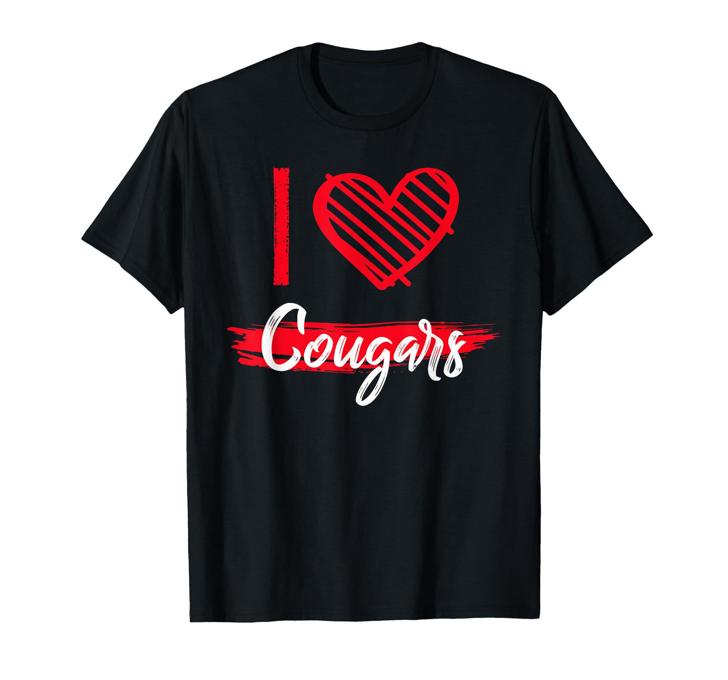 I Love Cougars T-Shirt I Heart Cougars T-Shirt