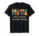 Chicken Pot Pie Three of My Favorite Things Funny Food Lover T-Shirt