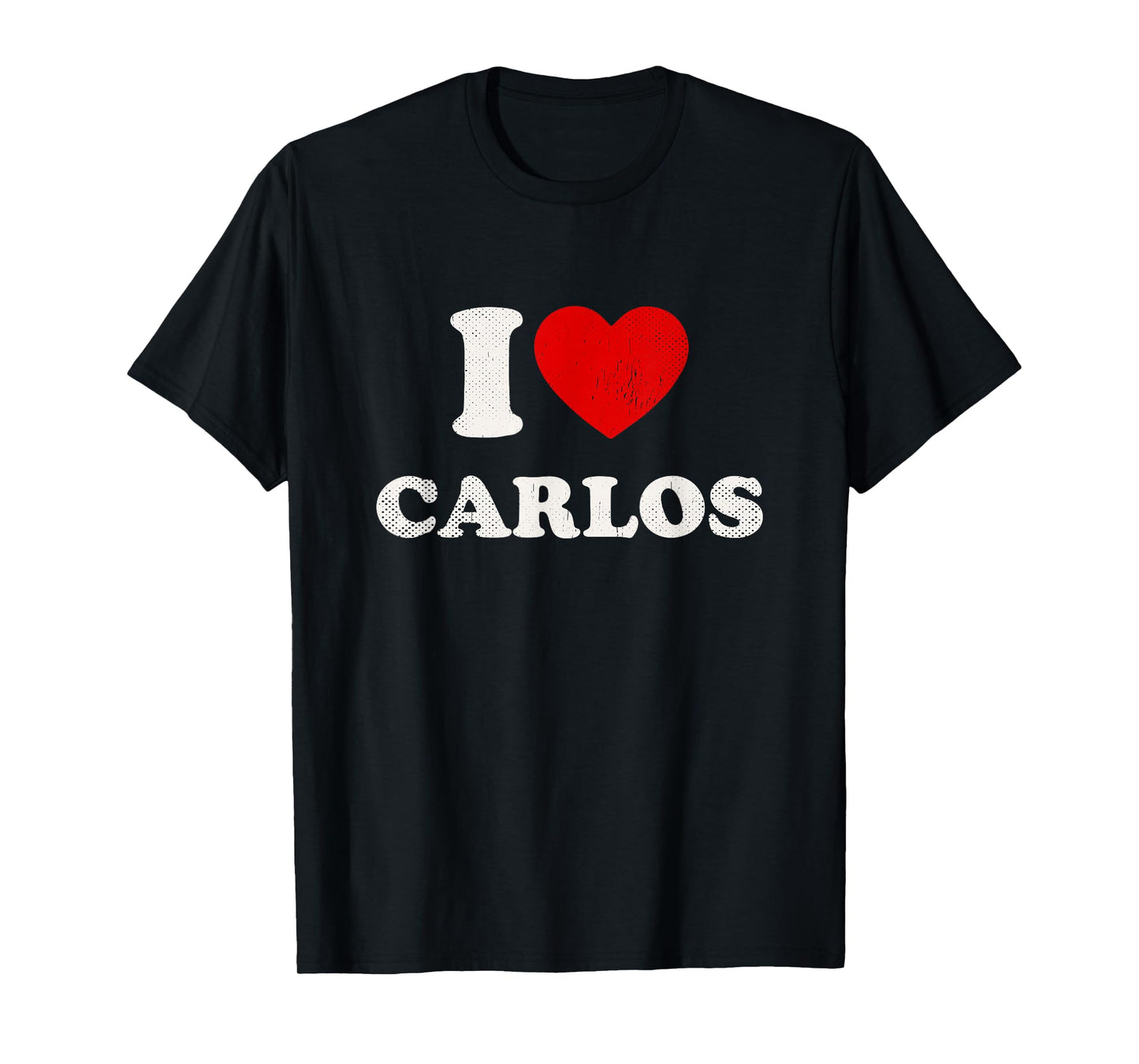 I Heart Carlos Boyfriend Y2K Vintage Big Heart Carlos T-Shirt