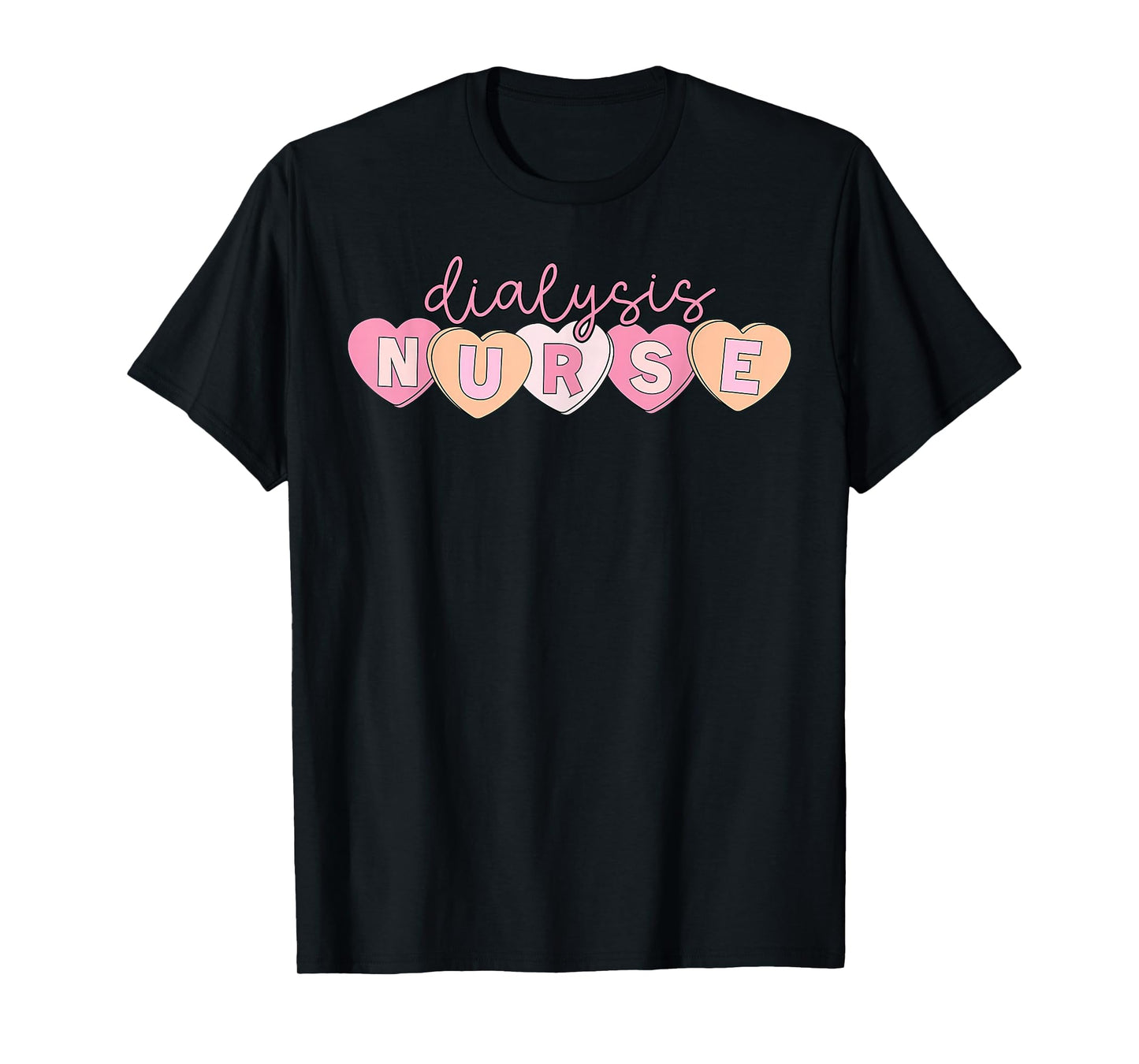 Heart Dialysis Nurse Valentine Kidney Nephrology Nursing RN T-Shirt