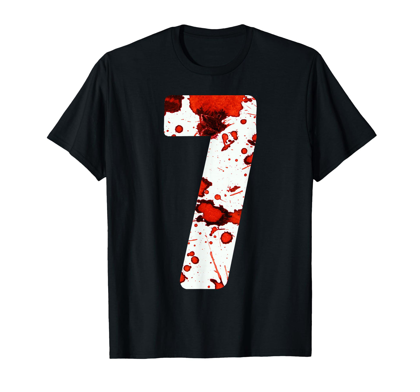 Fun Six Seven 6 7 Meme Design Couples Halloween Horror Blood T-Shirt