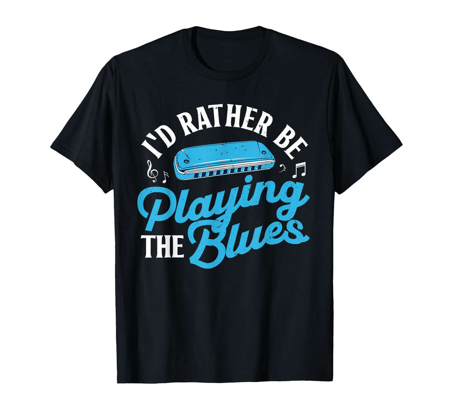 Funny Harmonica Art for Men Women Music Player Harmonicist T-Shirt