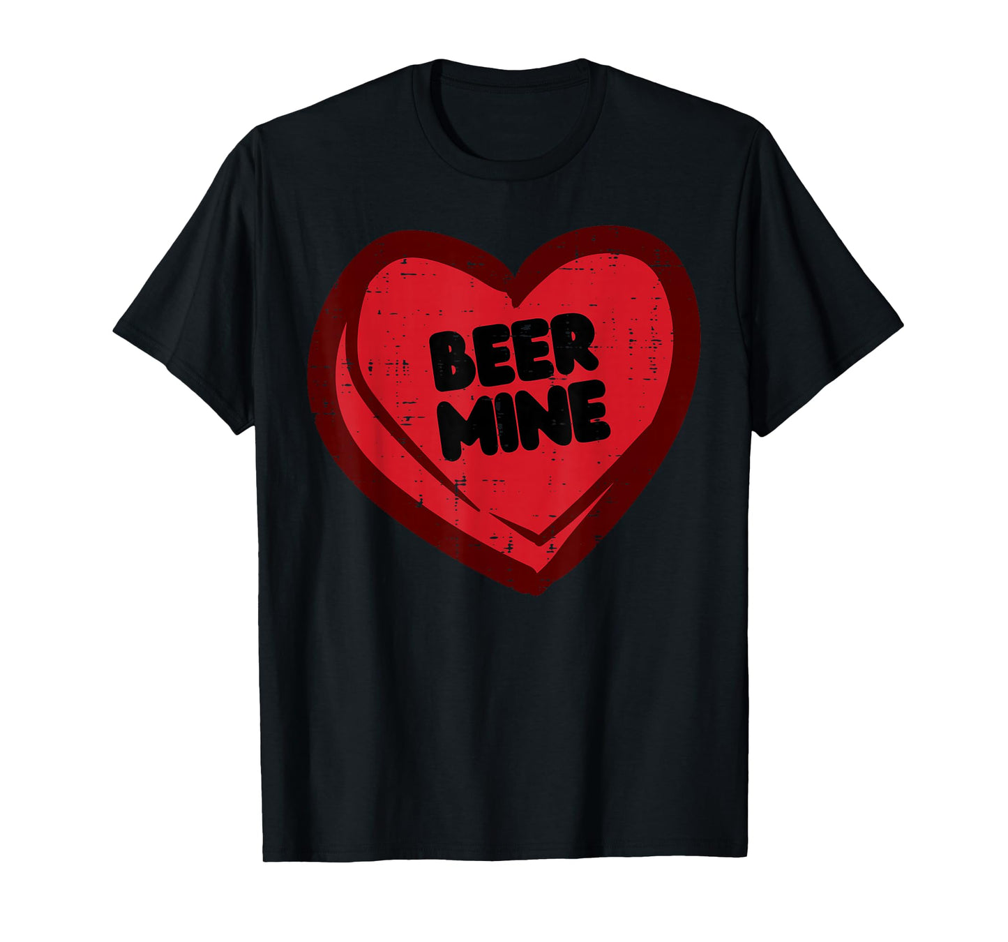 Anti Valentines Day Drink Be Mine Heart Funny Dad Men Women T-Shirt