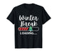 Winter Break Loading Christmas Tree Teacher Student Pajama T-Shirt