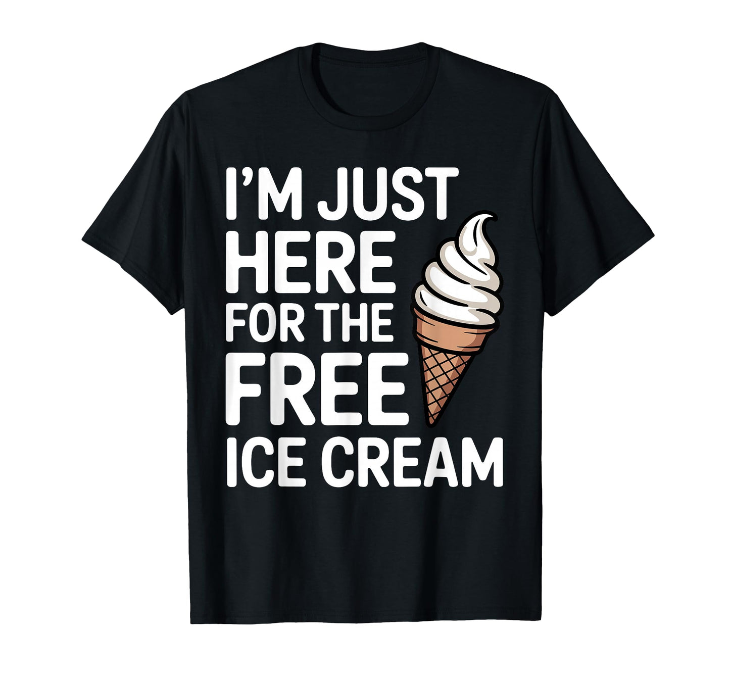 Funny Ice Cream Art for Men Women Kids Dessert Ice Cream Fan T-Shirt