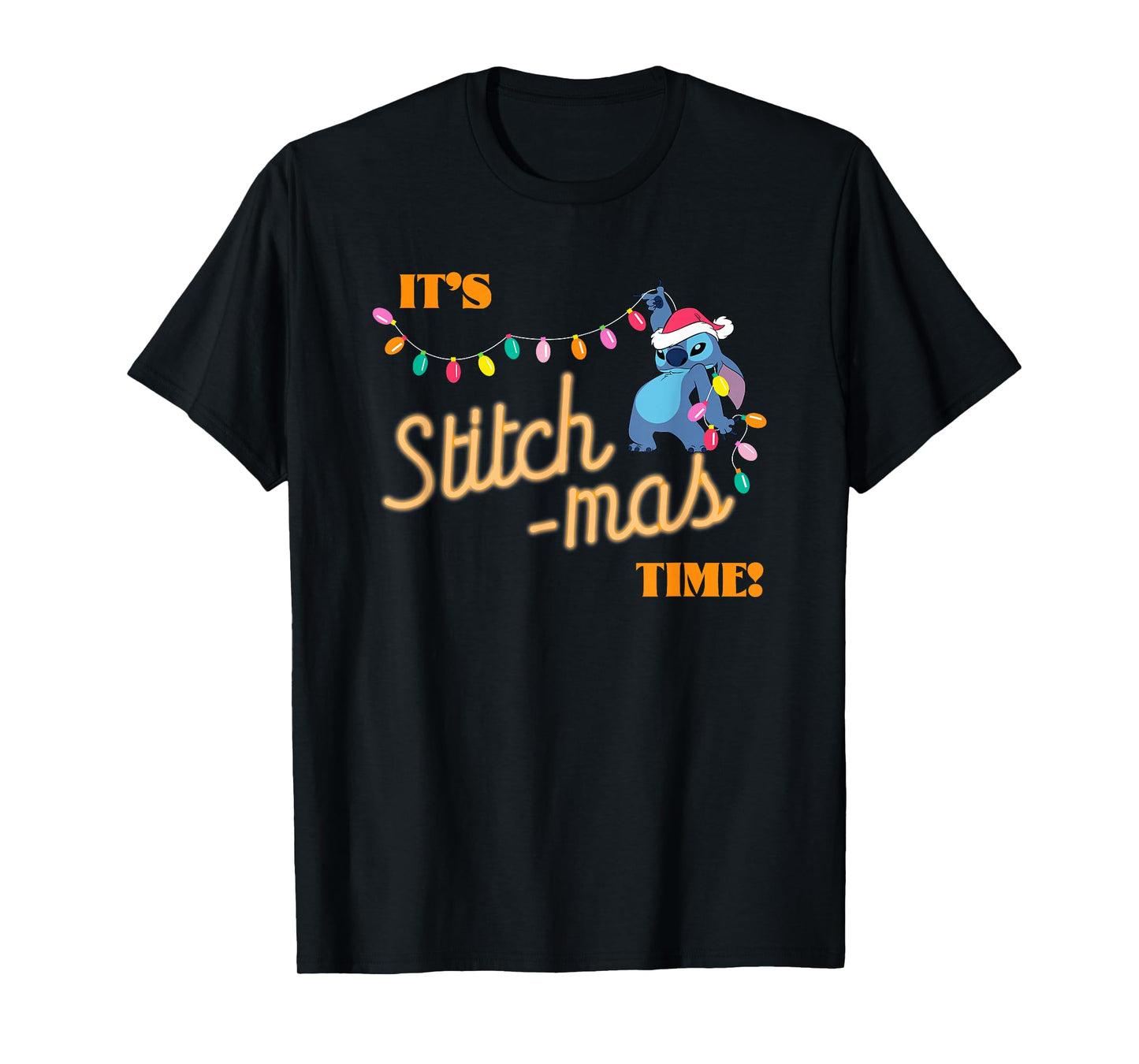 Disney Lilo & Stitch Christmas It's Stitchmas Time Cool Pose T-Shirt