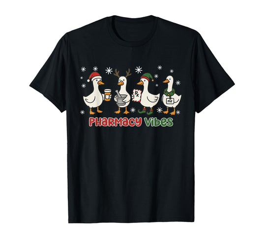 Christmas Silly Goose CPhT Pharmacy Technician Pharm Tech T-Shirt