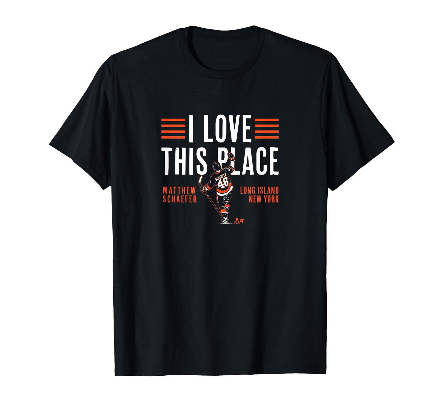 Matthew Schaefer - I Love This Place - New York Hockey T-Shirt