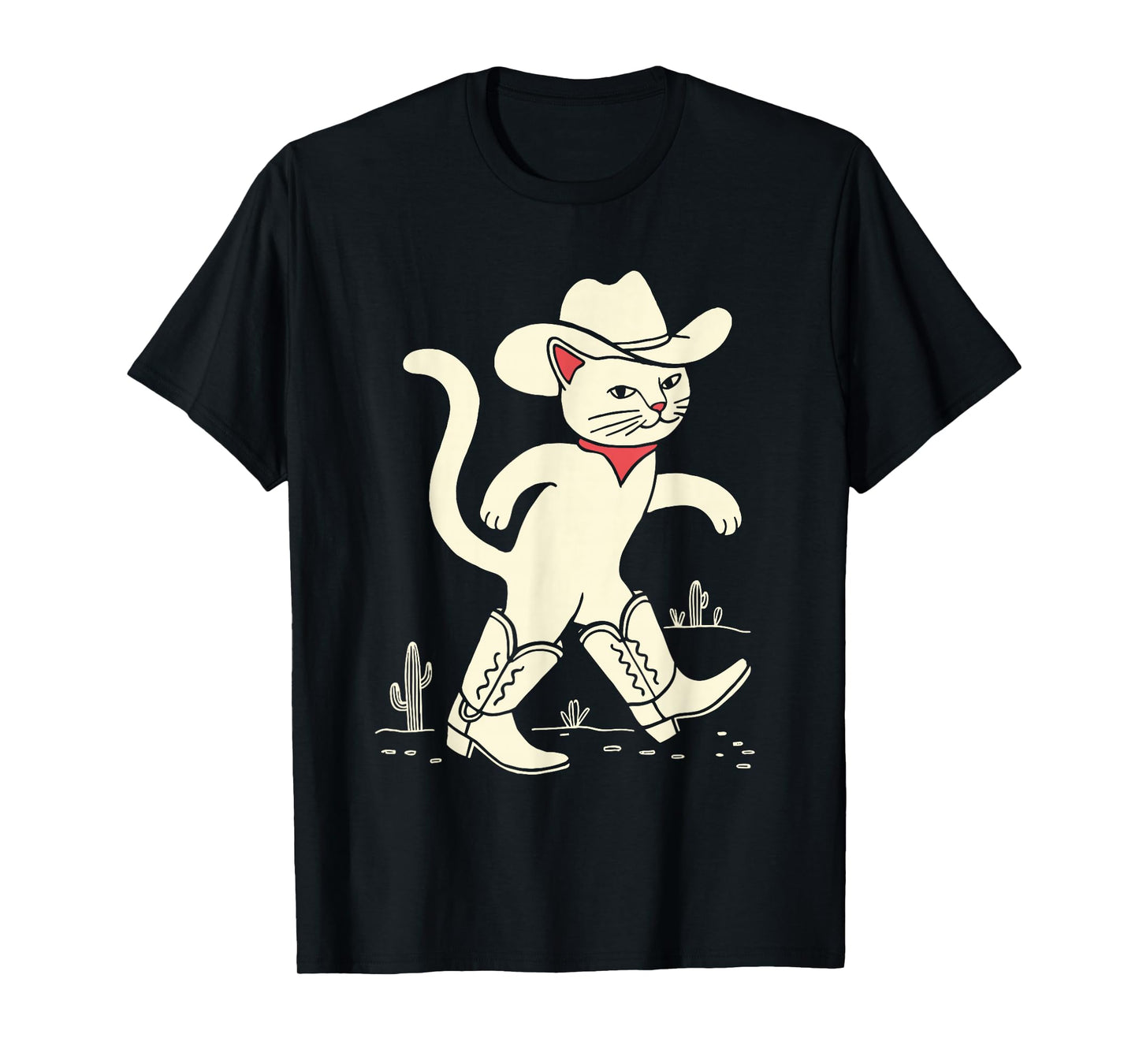 Funny Cowboy Cat T-Shirt