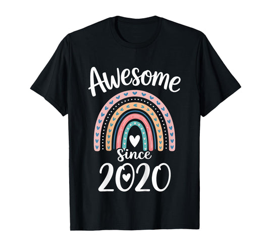 Awesome Since 2020 6th Birthday 6 Years Old T-Shirt