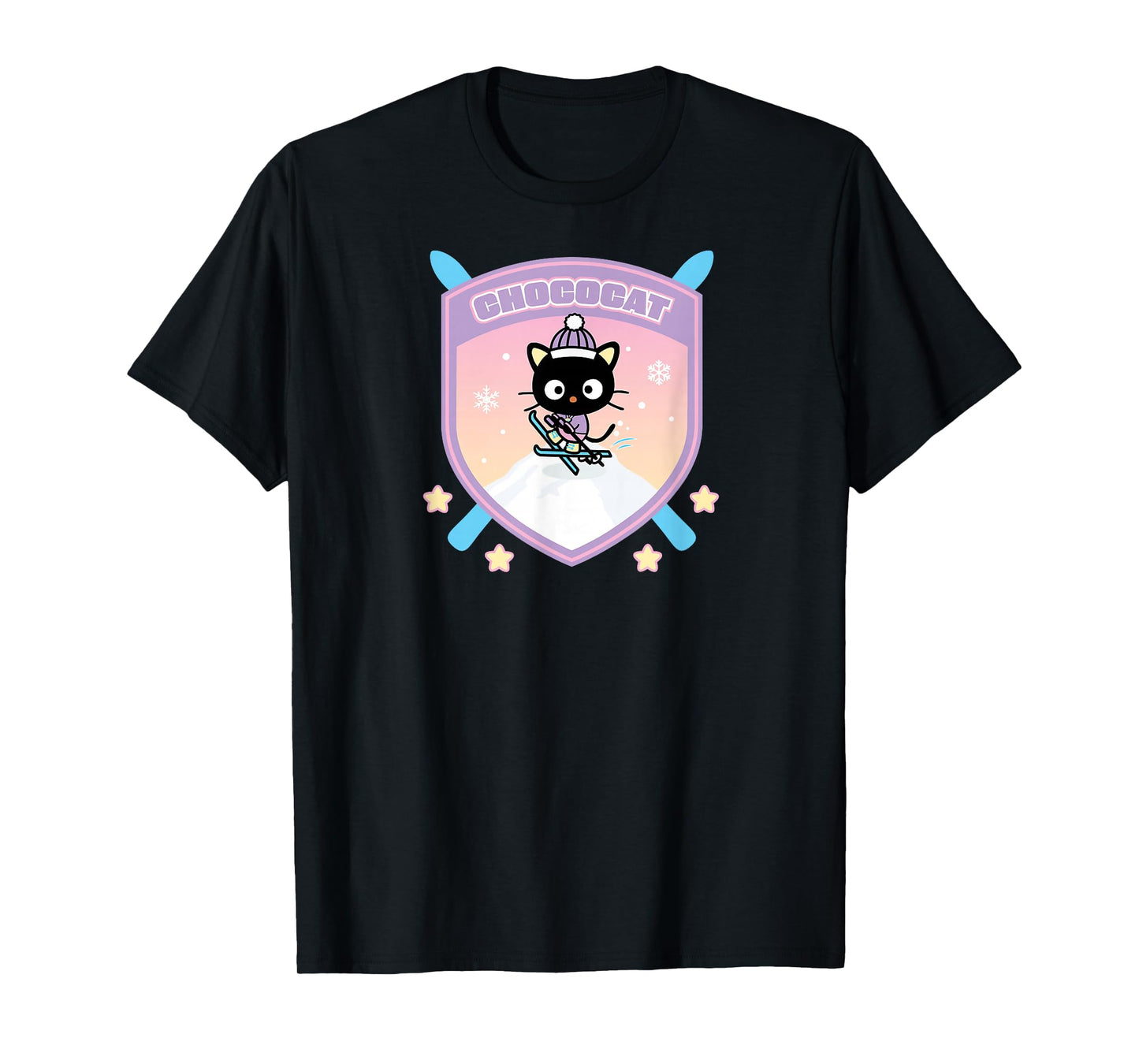 Chococat Winter Sports Ski Mountain T-Shirt