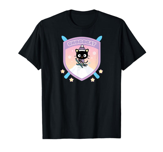 Chococat Winter Sports Ski Mountain T-Shirt