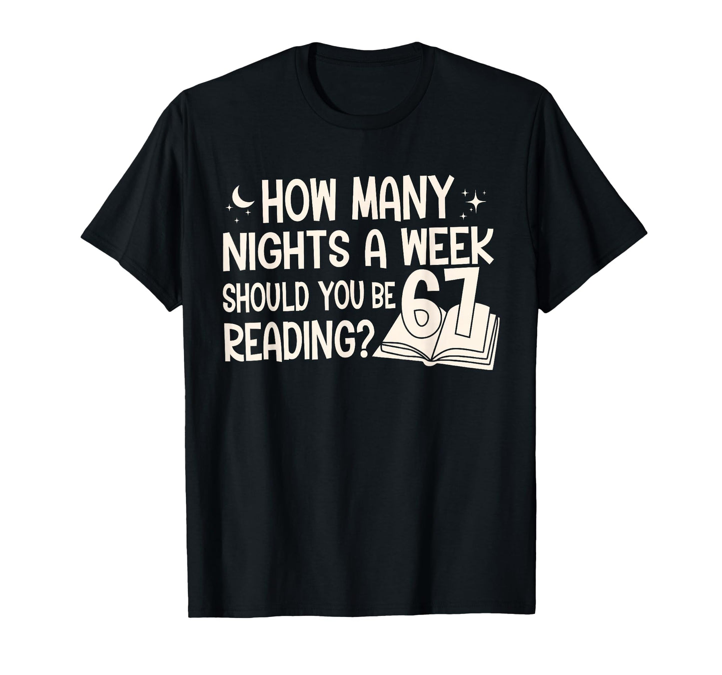 Vintage How Many Nights Reading 67 Meme Book Lover Teacher T-Shirt