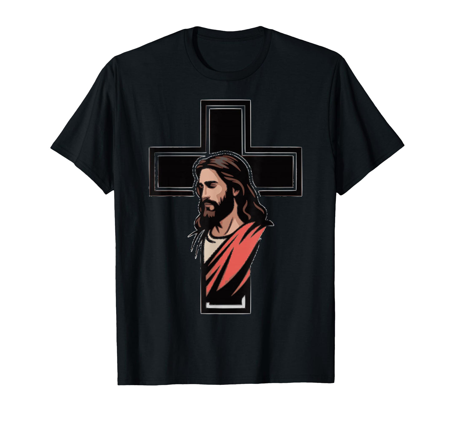 Minimalist Jesus Cross Tee – Christian Faith Shirt T-Shirt