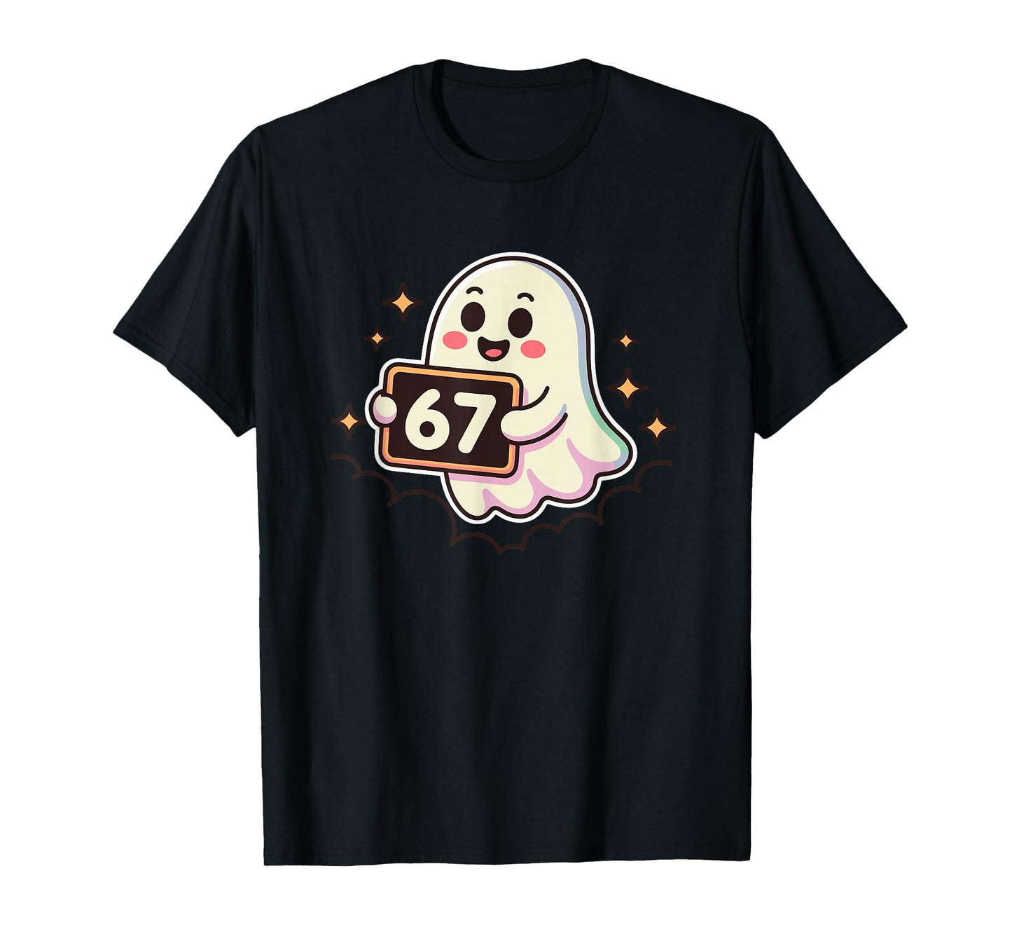 Cartoon Ghost 67 Meme T-Shirt