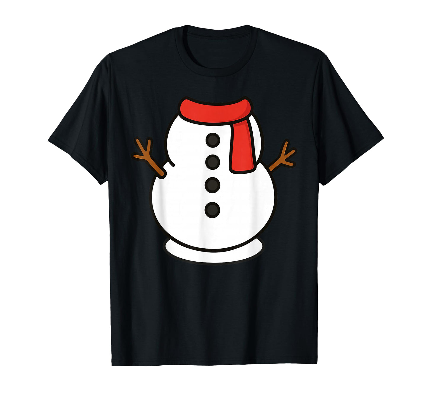 Snowman Costume Shirt Snowman Body Christmas Outfit Men Kids T-Shirt