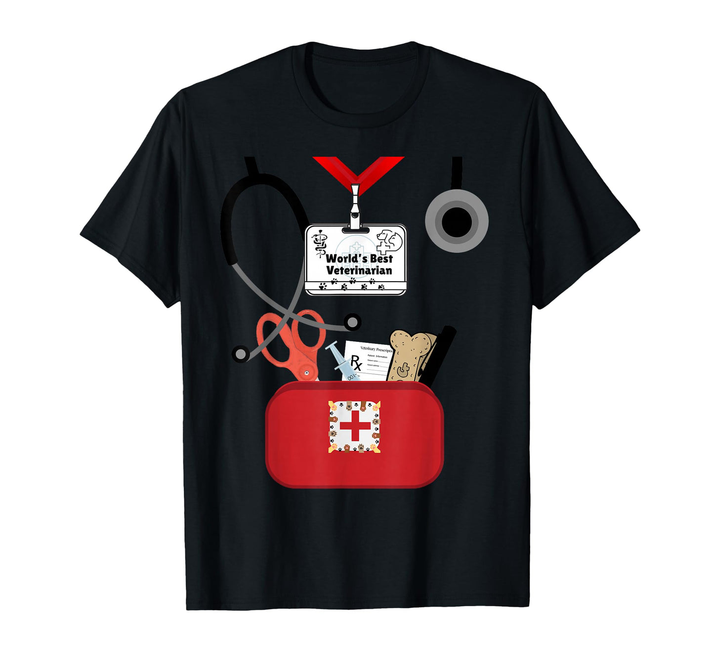 Kids Veterinarian Costume Career Day Vet T-Shirt