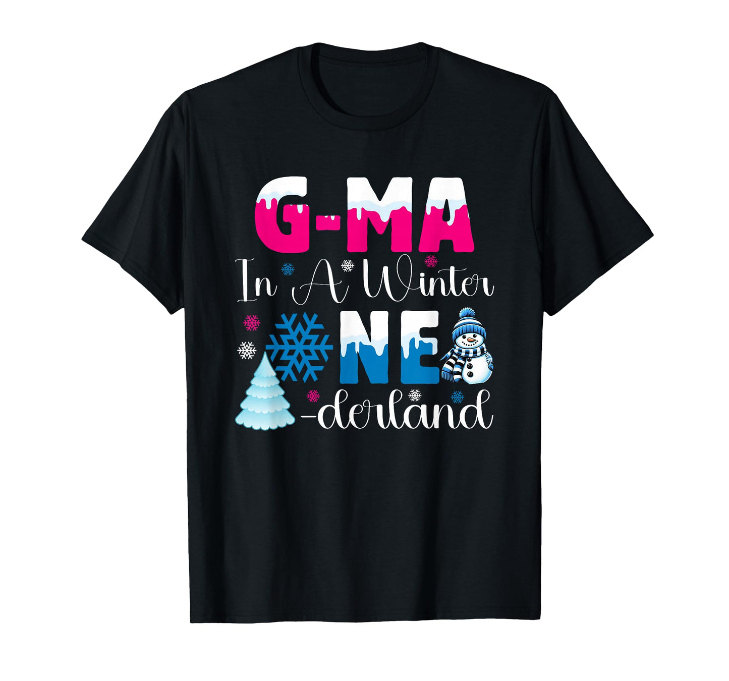 G Ma in A Winter Onederland Bday Girl Sweet Snowflake T-Shirt