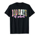 Happy 100 Days of School Student Teacher Kids Groovy Retro T-Shirt
