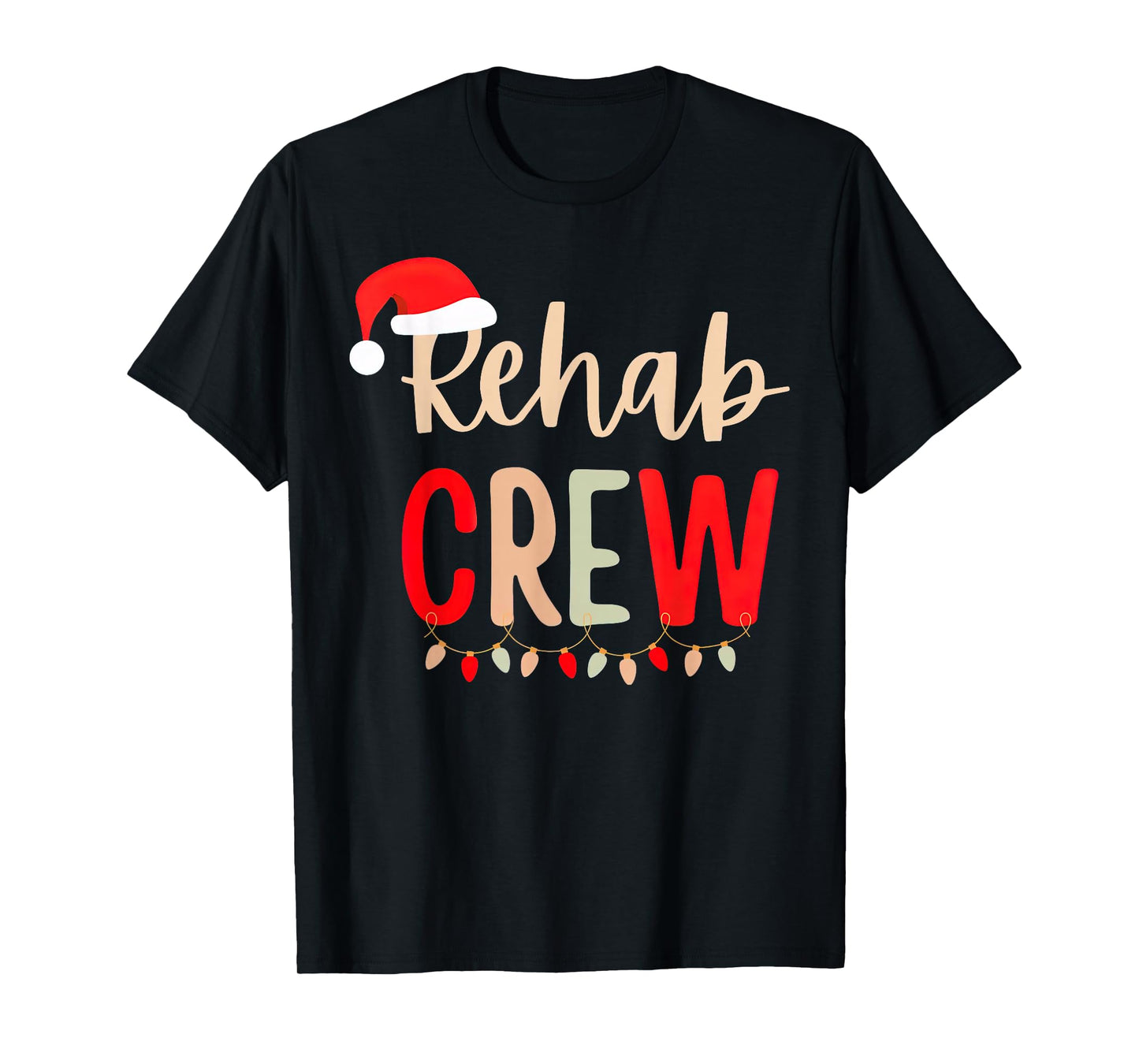 Rehab Crew Rehabilitation Week Physical Therapist Christmas T-Shirt