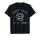 Jesus Math Lover 2 Fishes 5 Breads Jesus Feeds The 5000 T-Shirt