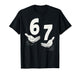 Six Seven 67 6 7 Kids 67 Teen Boys 6-7 Meme Hands Funny T-Shirt